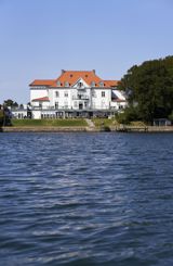 A waterfront-row event