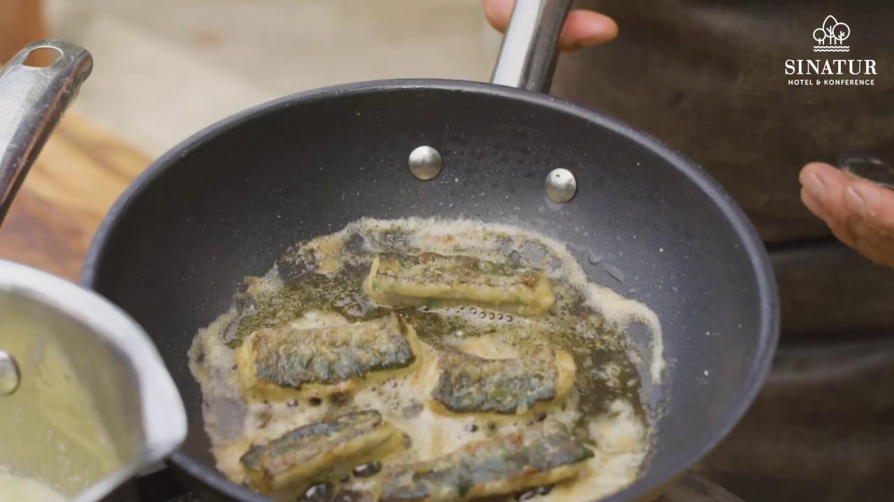 Hornfisk med stuvet sommergrønt