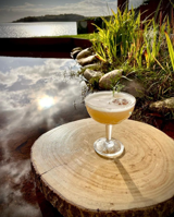 Lækker cocktail lavet på hjemmelavet kvædesirup