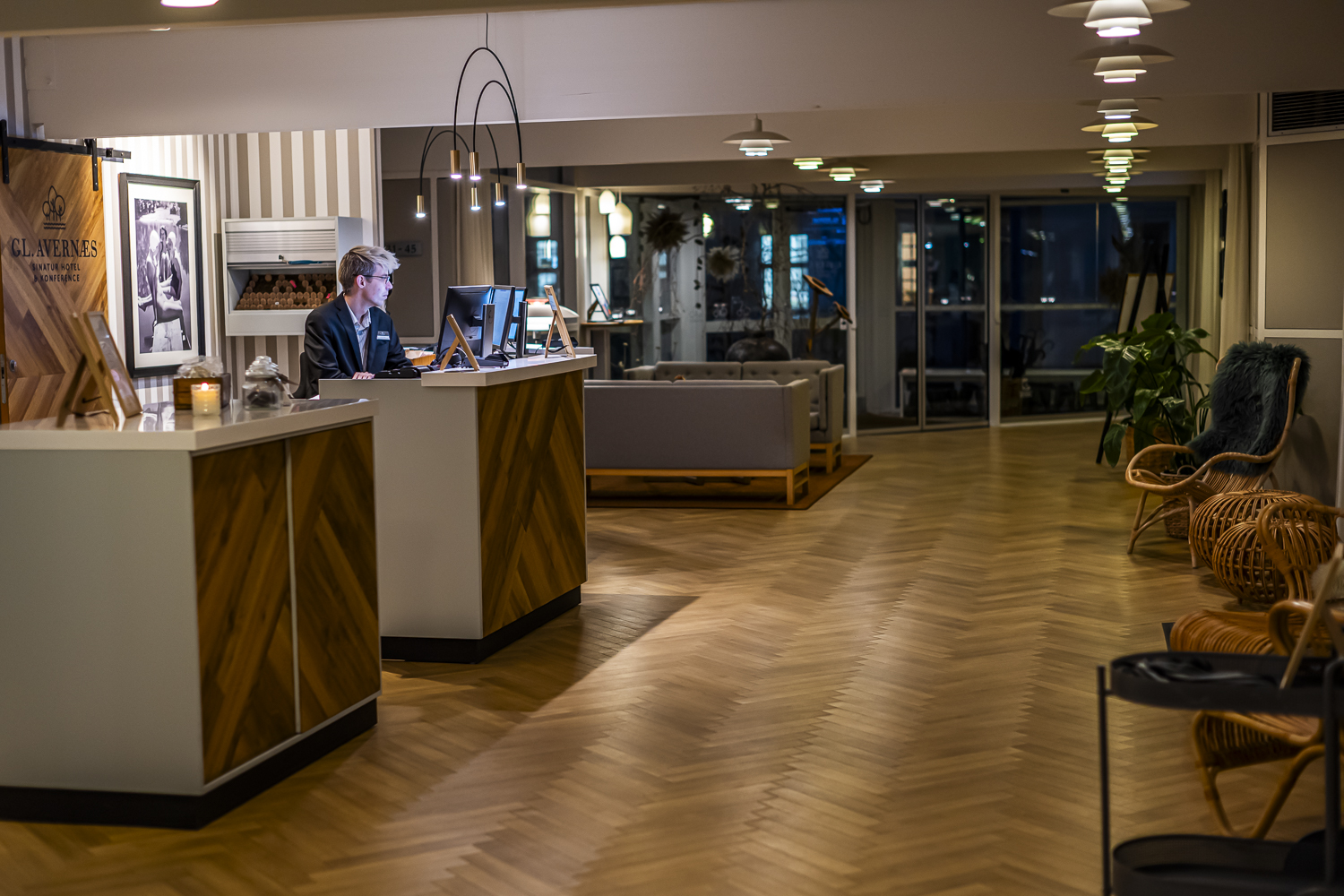 Reception tidlig morgen Gl, Avernæs Sinatur